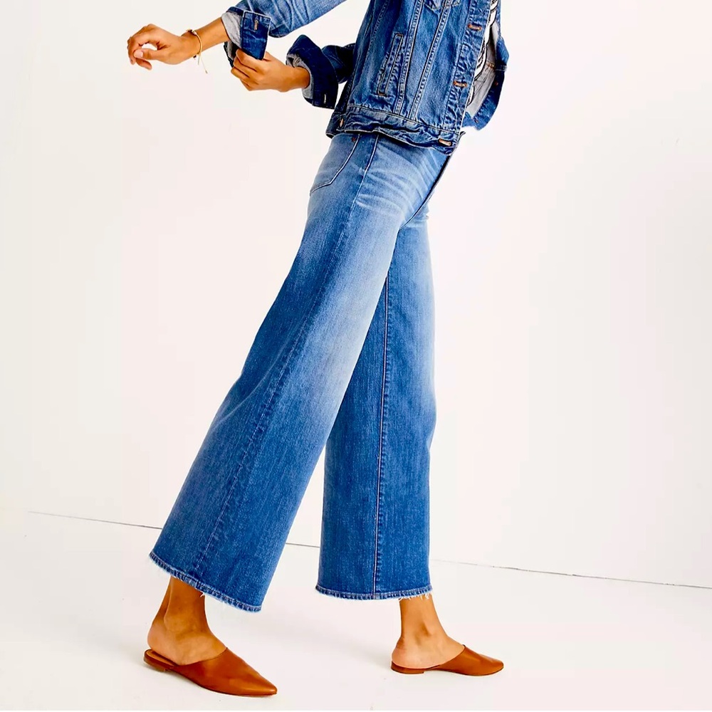 Madewell Wide Leg Crop Jeans